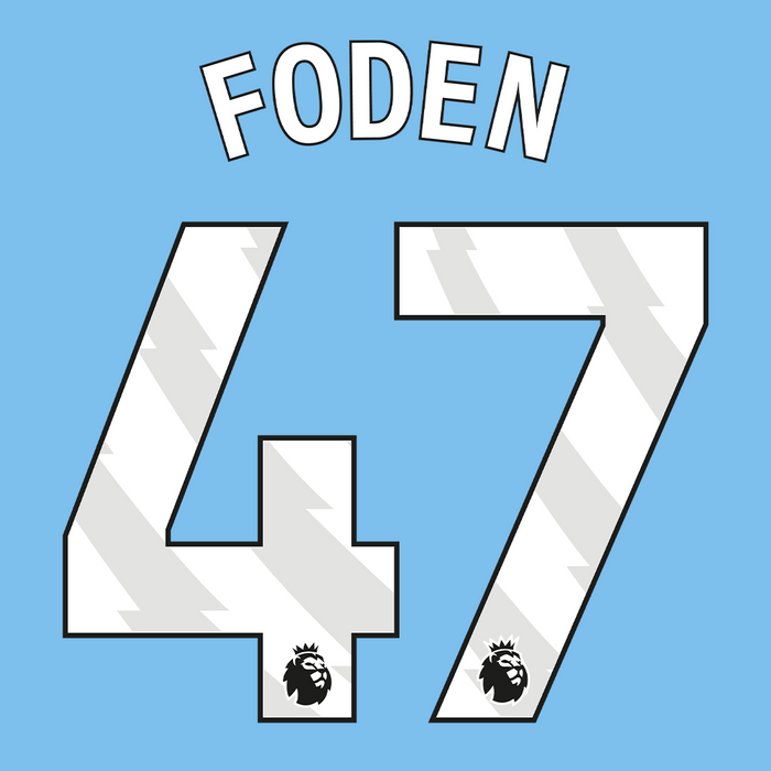 Premier League Print White (Youth) - FODEN 47