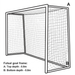 3m x 2m futsal goal frame diagram showing 0.8m top depth and 0.8m bottom depth