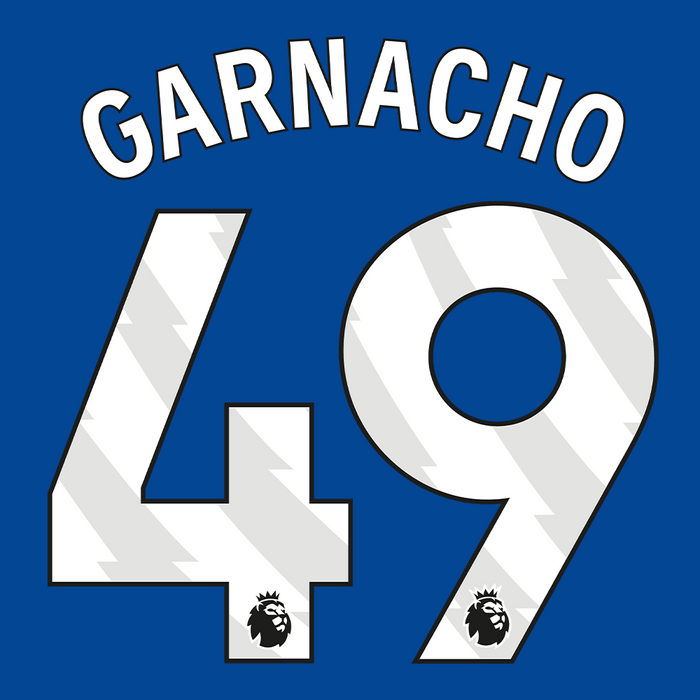 Premier League Print White (Youth) - GARNACHO 49
