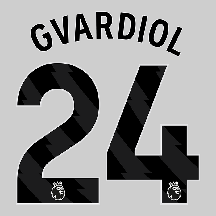 Premier League Print Black (Adult) - GVARDIOL 24