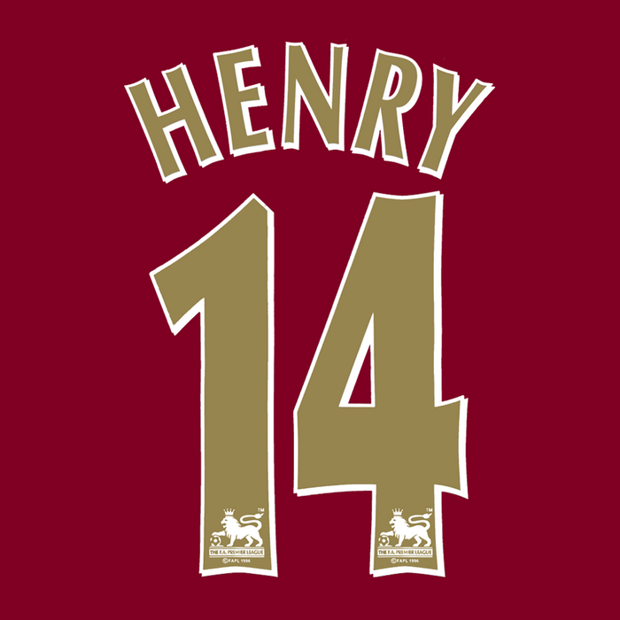 Premier League Print 97-07 Vinyl (Gold) - HENRY 14