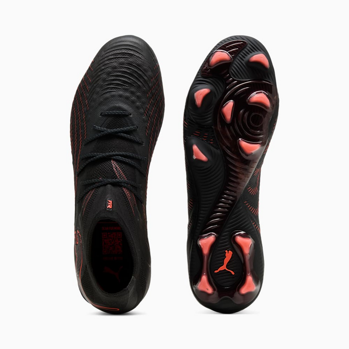 Puma Future 9 Ultimate FG Football Boots (Black/Glowing Red/Strong Gray)