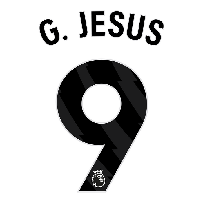 Premier League Print Black (Adult) - G. JESUS 9