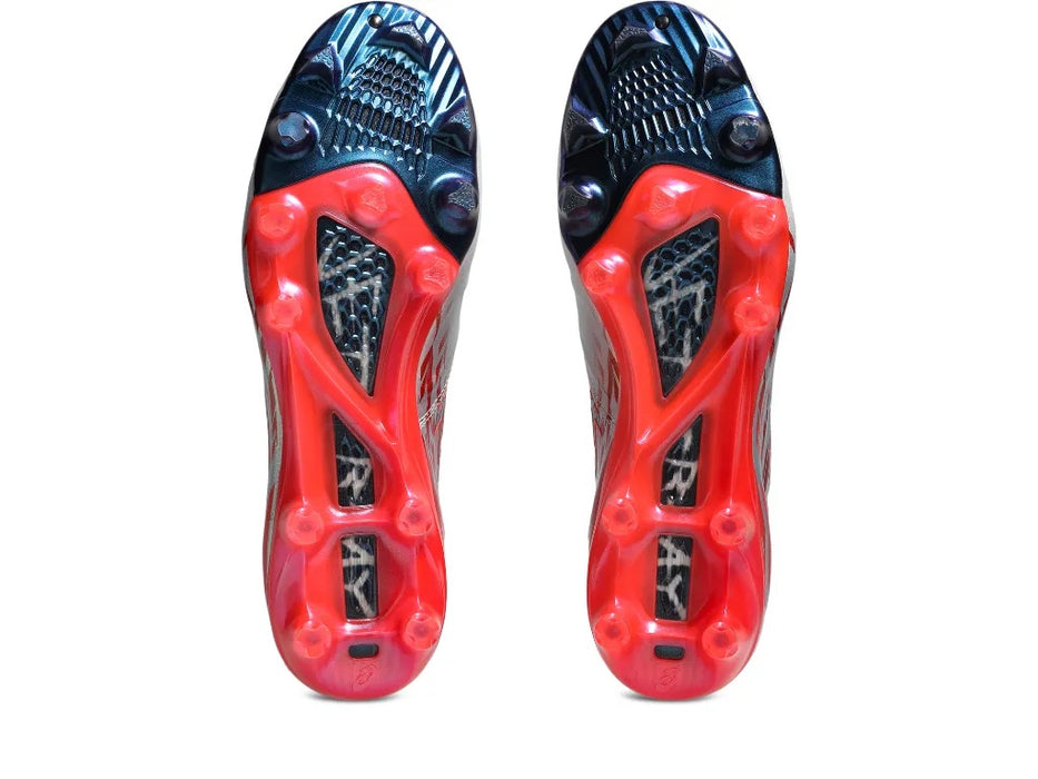 Asics Jetray Elite FG football boot in silver and red