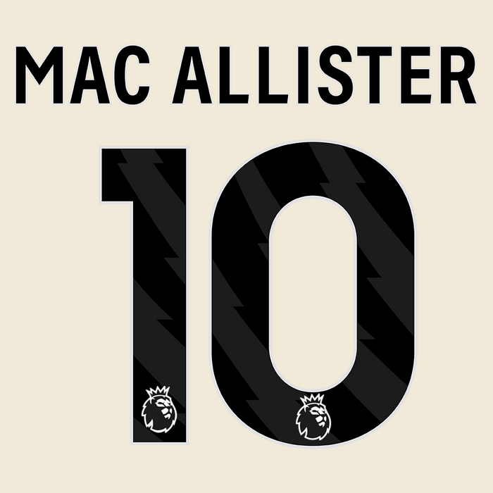 Premier League Print Black (Youth) - MAC ALLISTER 10