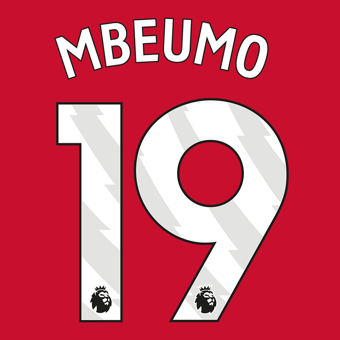 Premier League Print White (Adult) - MBEUMO 19