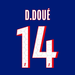 PSG 26/27 home official name and number print - D.DOUE 14