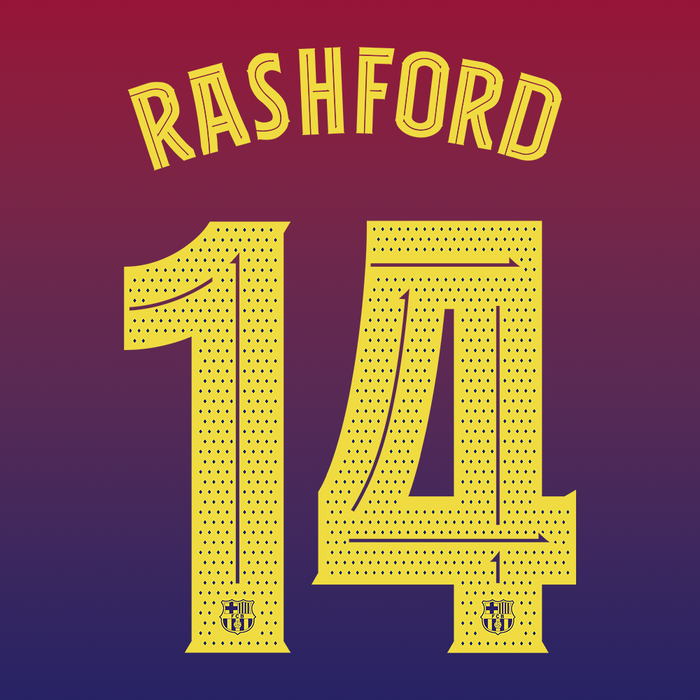 FC Barcelona Home Print 25/26 (Youth) - RASHFORD 14