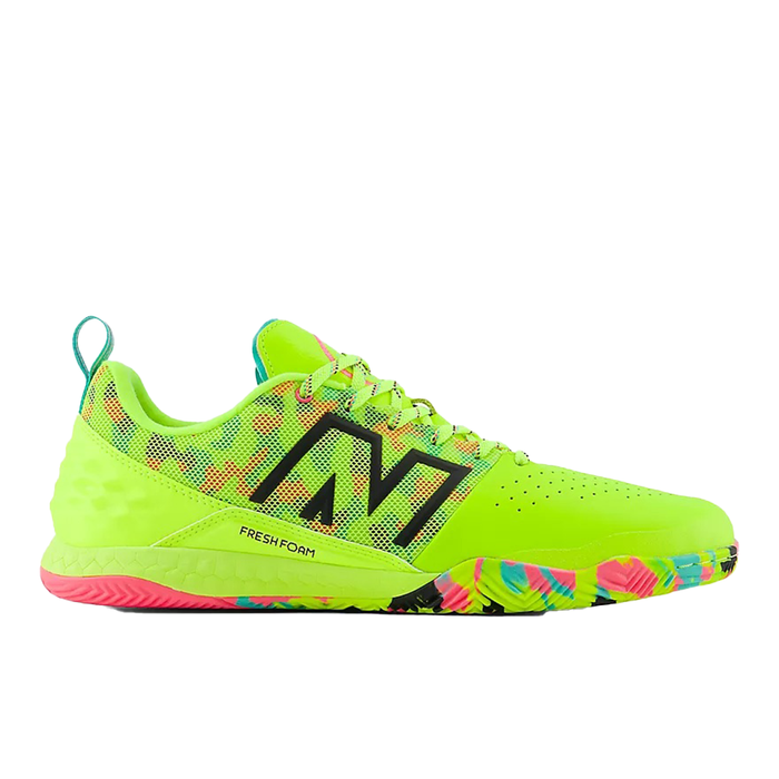 New Balance Audazo V6 Pro IN Football Shoes (Fluro Yellow)