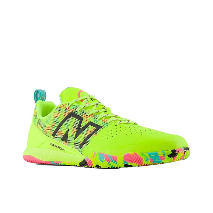 New Balance Audazo V6 Pro IN Football Shoes (Fluro Yellow)