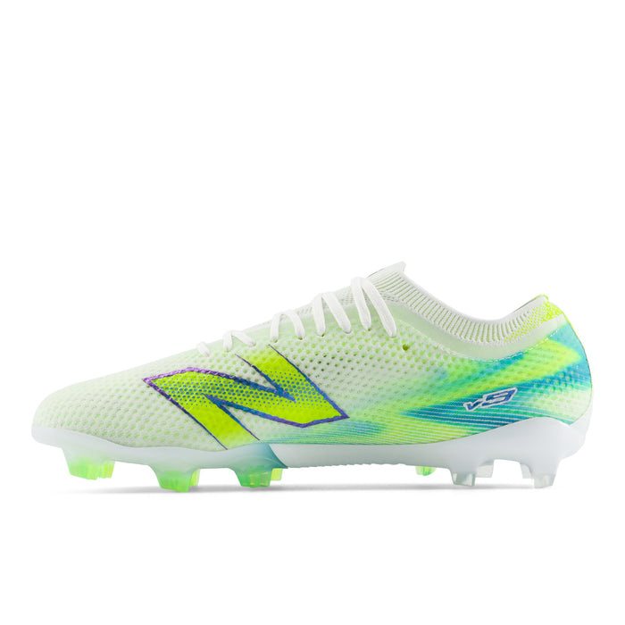 New Balance Furon V9 Elite FG Football Boots (White/Alkaline Green)
