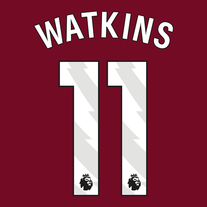 Premier League Print White (Adult) - WATKINS 11