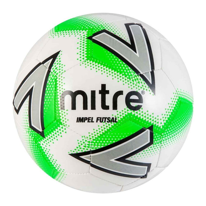 Mitre Impel Futsal Ball (White/Green/Black)
