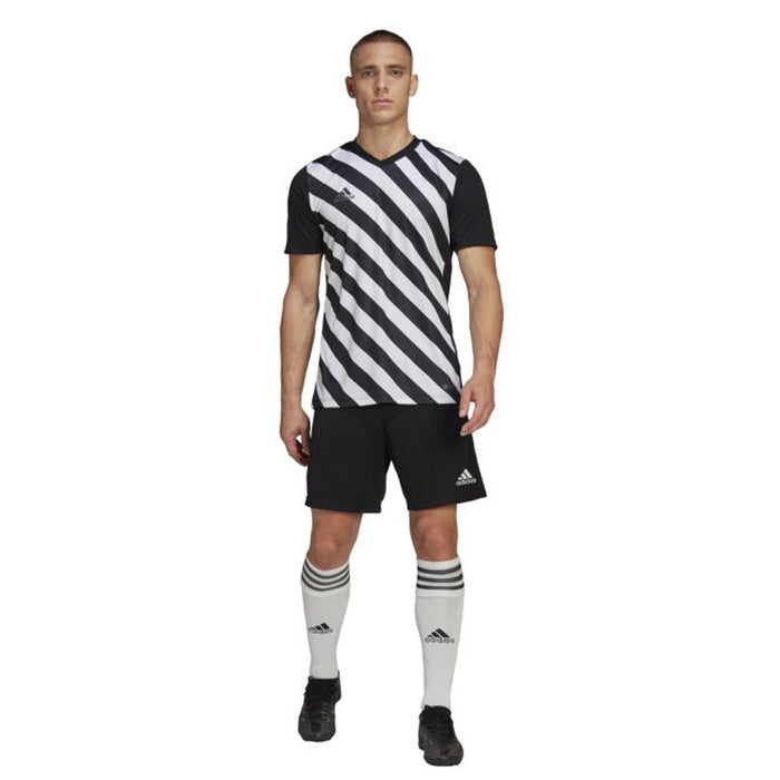 Adidas Adult Entrada 22 Graphic Jersey (Black/White)