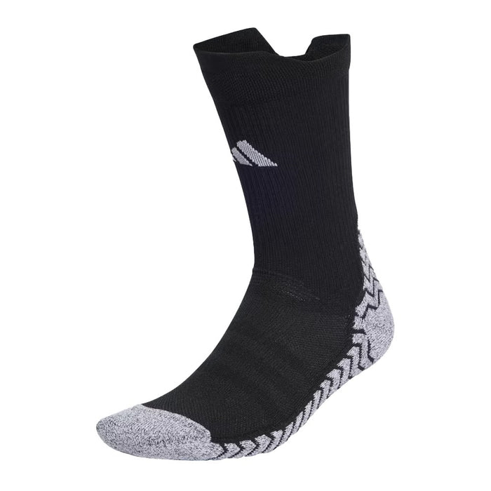 Adidas Football Grip Knit Cushioned Socks (Black/White)