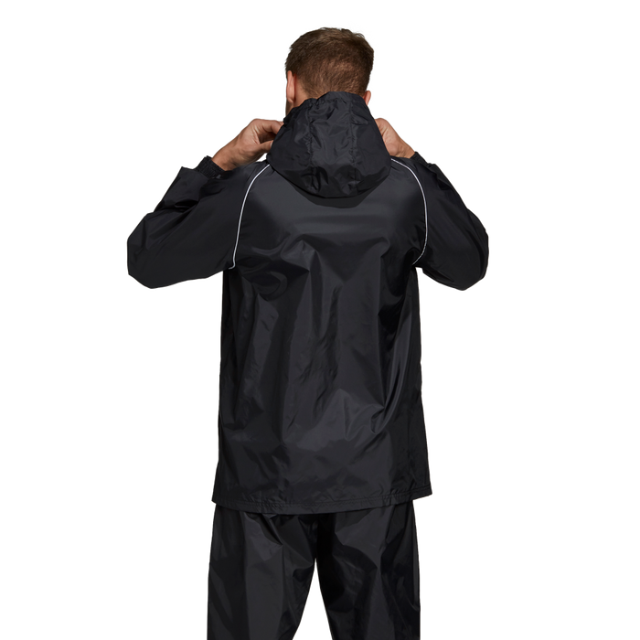 Adidas Adult Core 18 Rain Jacket (Black/White)