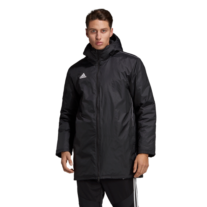 Adidas Adult Core 18 Stadium Jacket (Black/White)