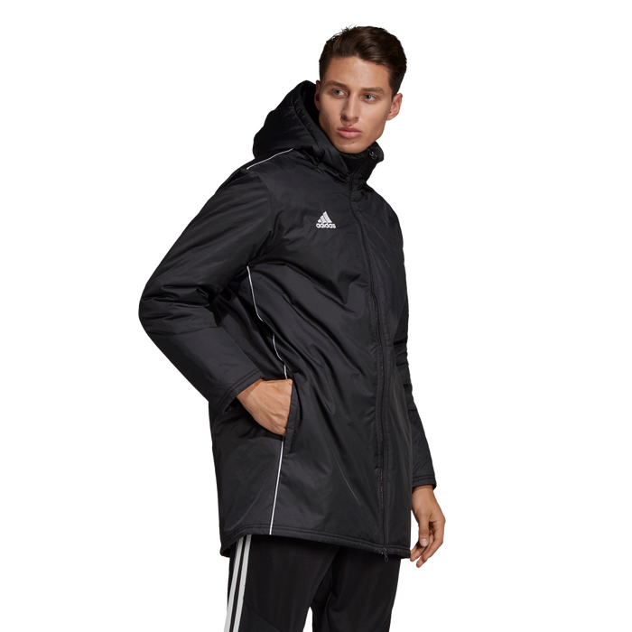 Adidas Adult Core 18 Stadium Jacket (Black/White)