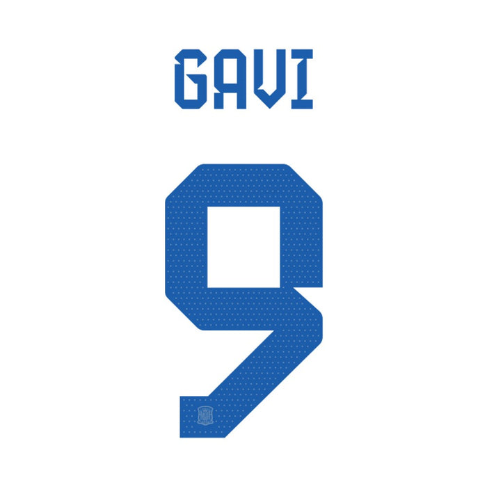 Official Spain Print - Gavi #9 Away