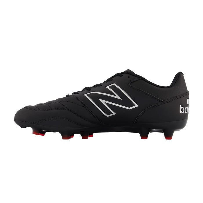 New Balance 442 V2 Team FG 2E Football Boots (Black/White/Red)