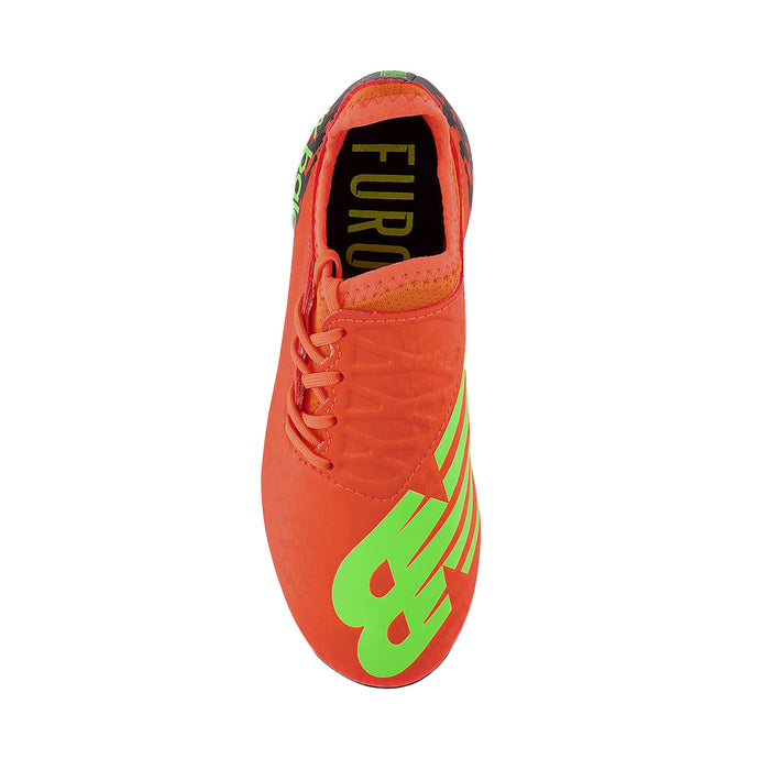 New Balance Furon v7 Dispatch FG Jnr Football Boots (Neon Dragonfly)