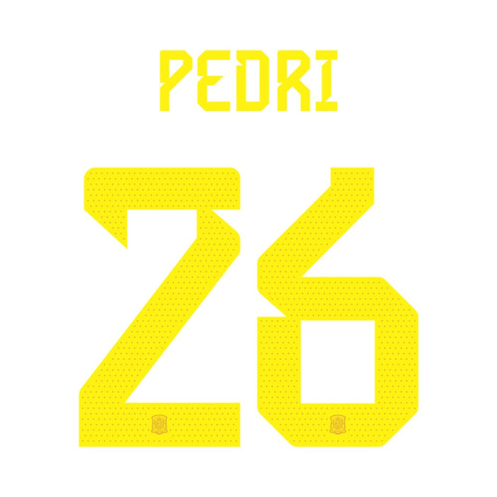 Official Spain Print - Pedri #26 Home