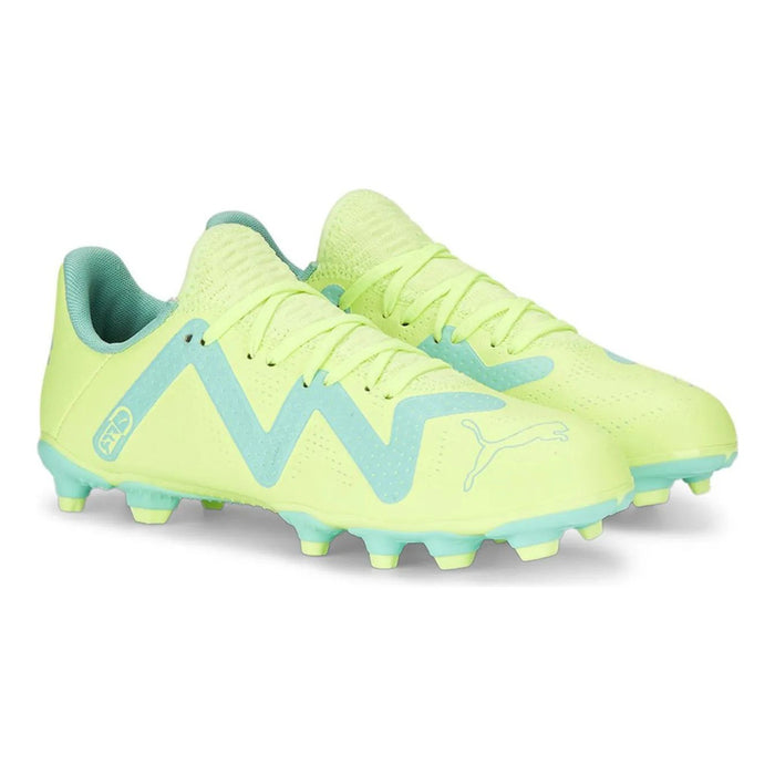 Puma Future Play FG/AG Jnr Football Boots (Yellow/Blue)